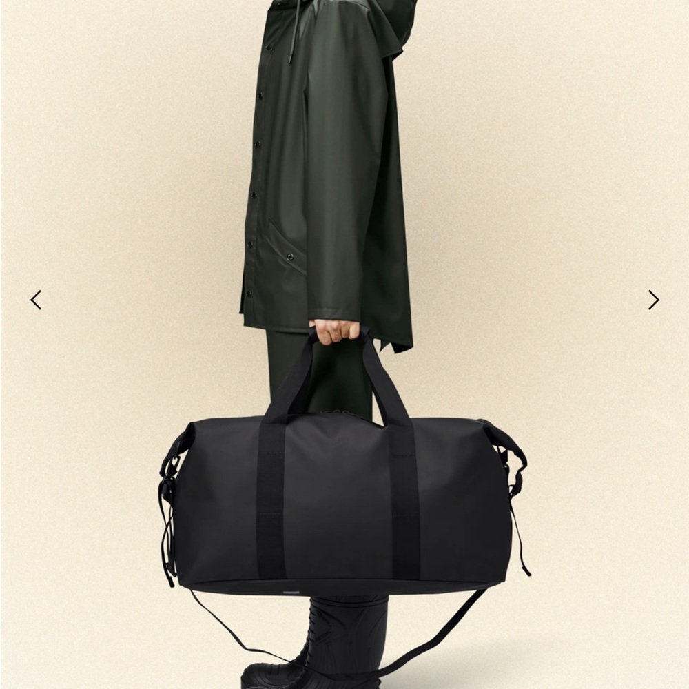 Black Large weekend bag - Rains brand